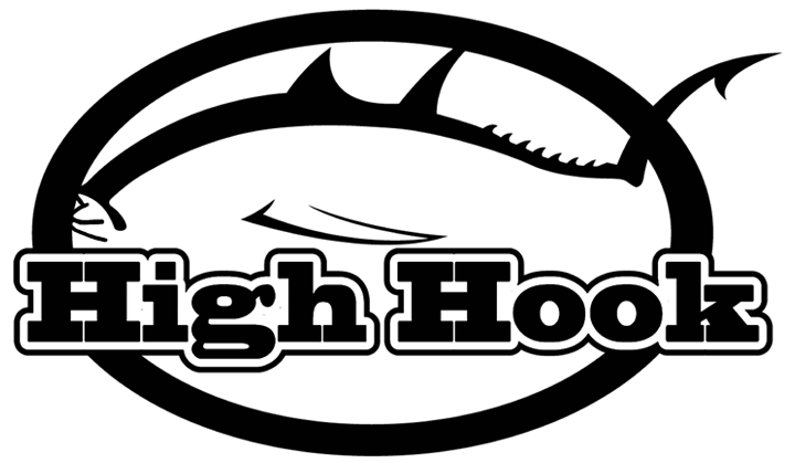 High Hook Die Cut Sticker (BLACK)